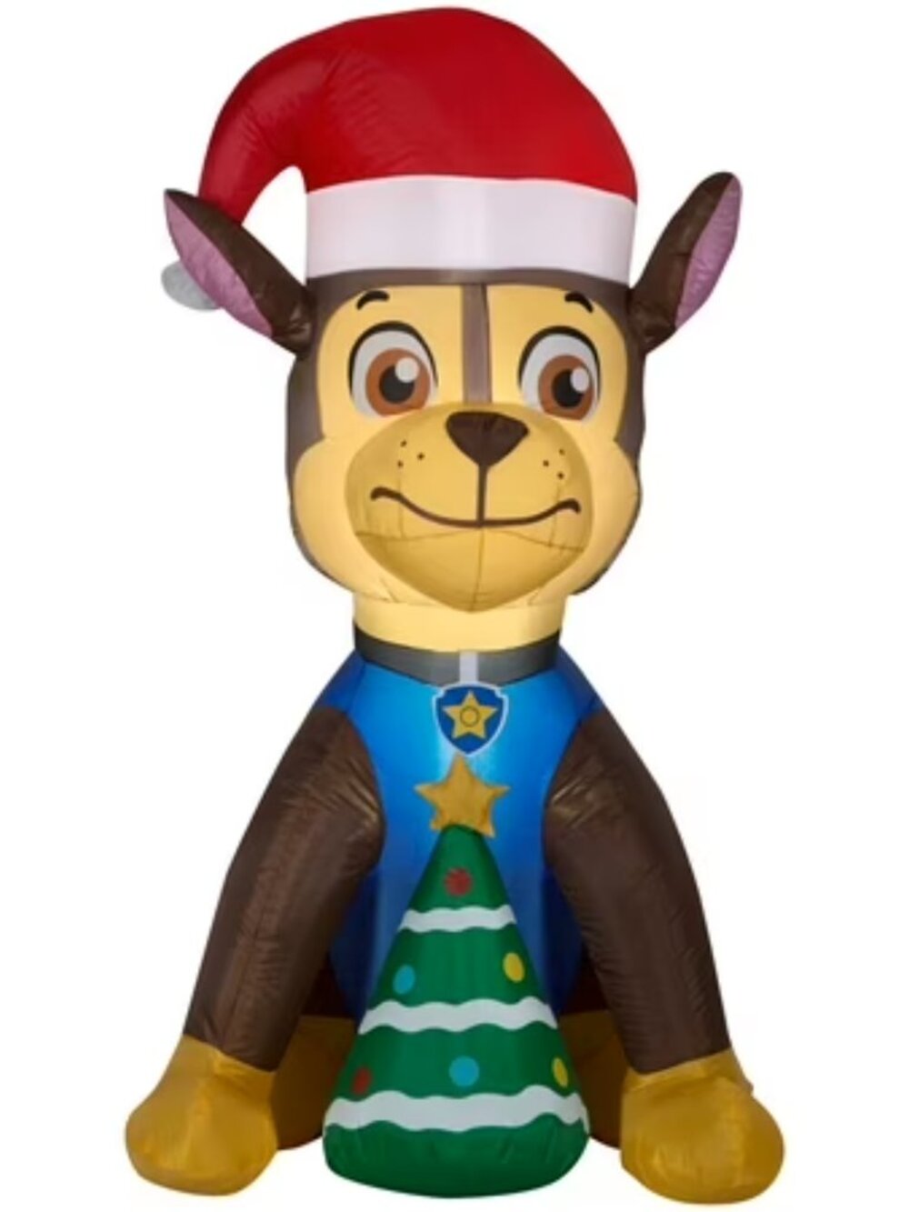 Gemmy Christmas Airblown Inflatable Chase with Present 4.5 Foot